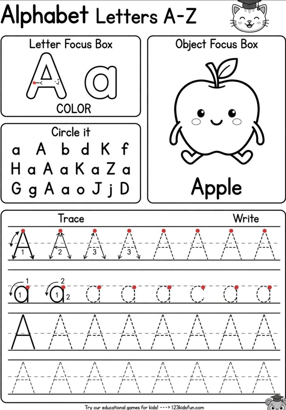 Alphabet letters A-Z