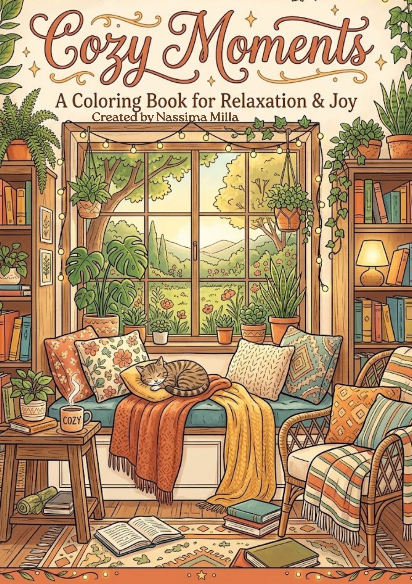 Cozy Moments Coloring Book
