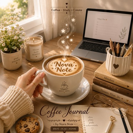 ☕ اسم المنتج: Coffee Journal – Write • Plan • Inspire