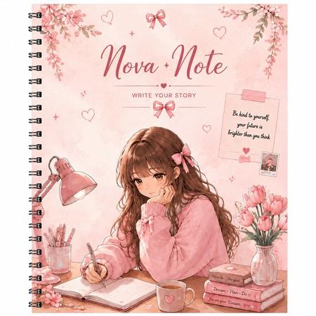 دفتر كتابة وردي - Nova Notes