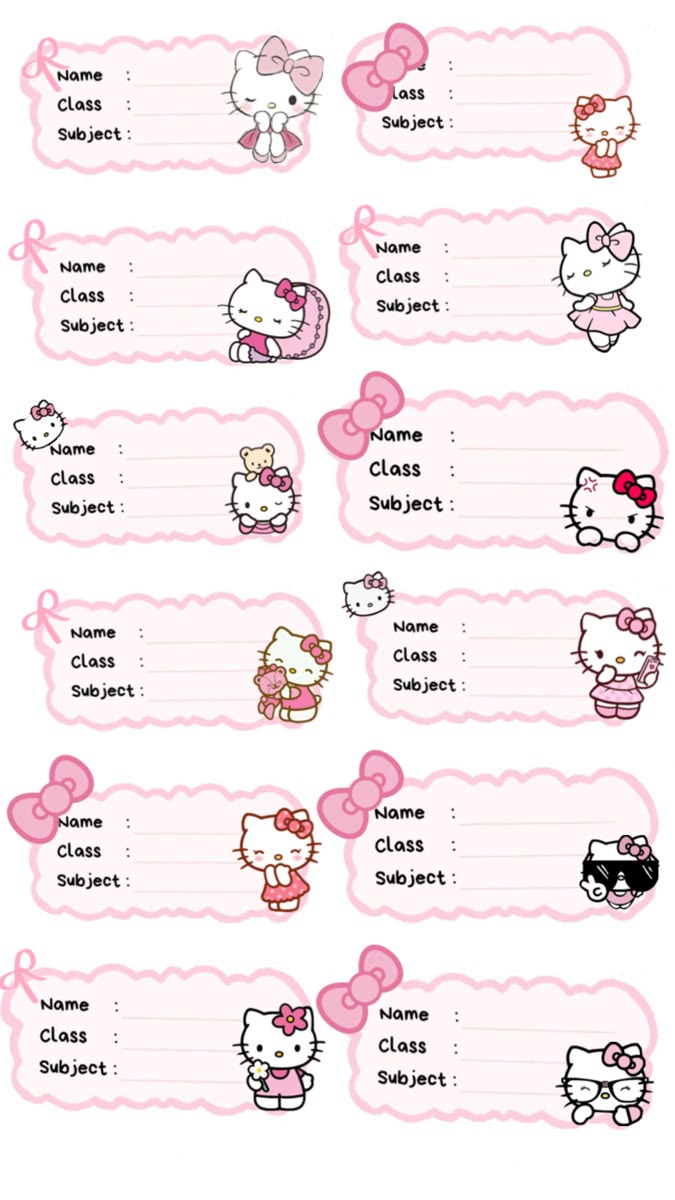etiquettes pour les cahier