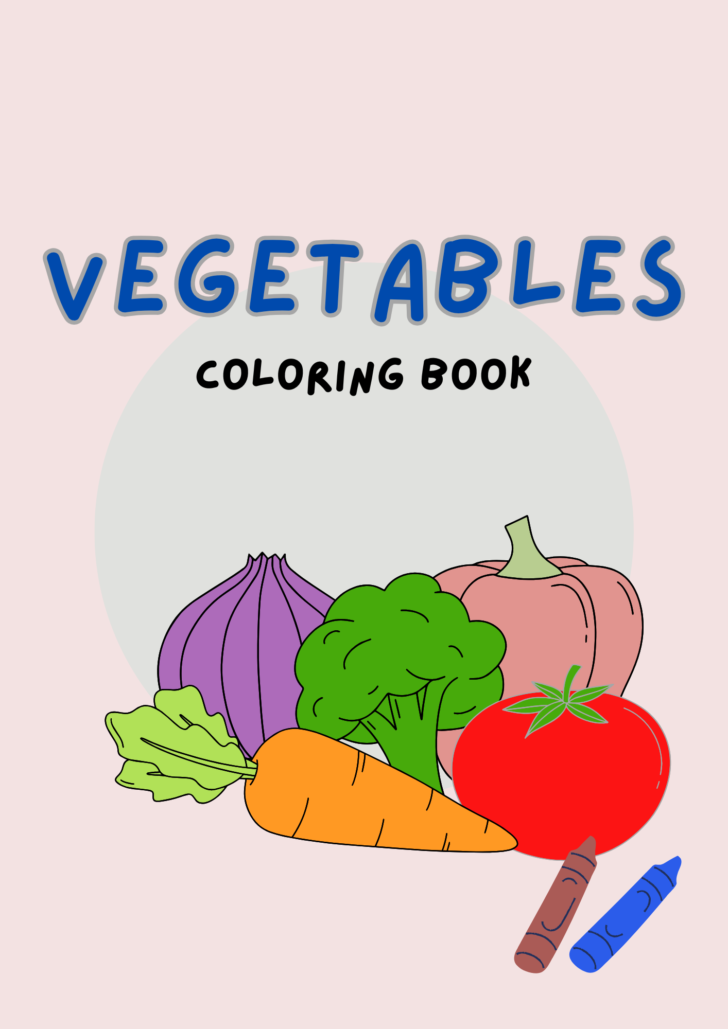 vegetable coloring book