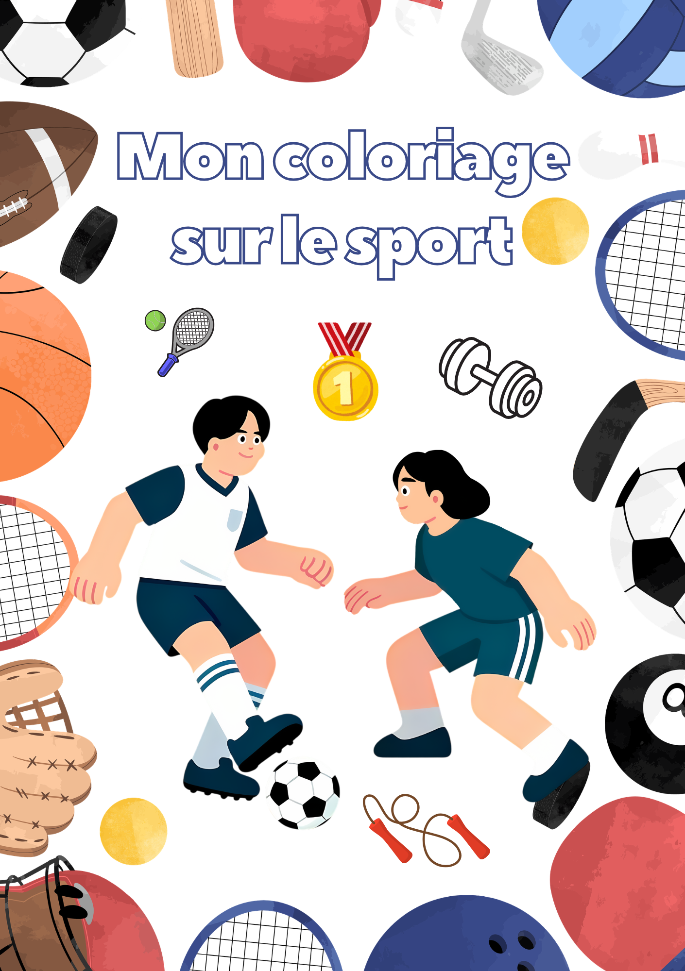 mon coloriage sur le sport